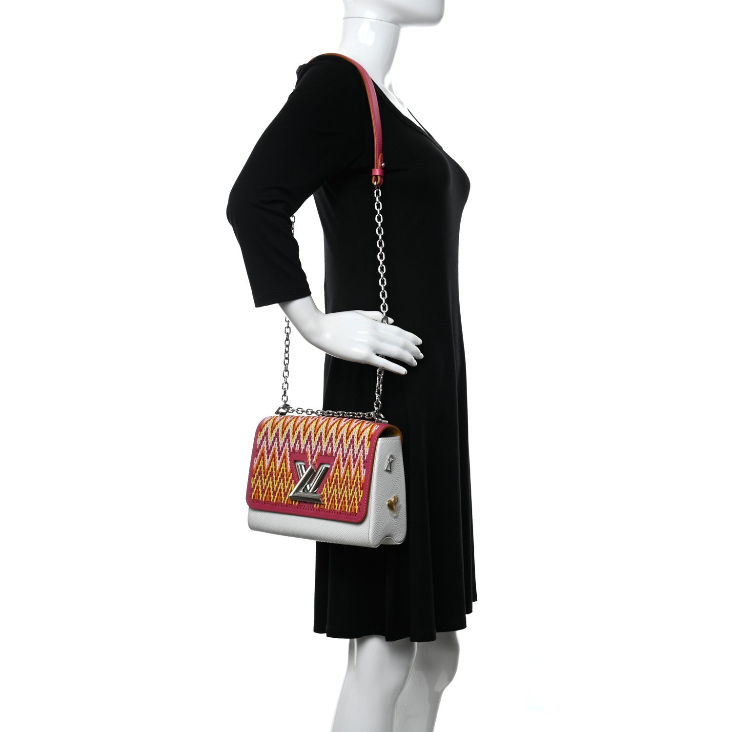 Louis Vuitton Epi Braided Twist Shoulder Bag MM Rainbow 2 of 11