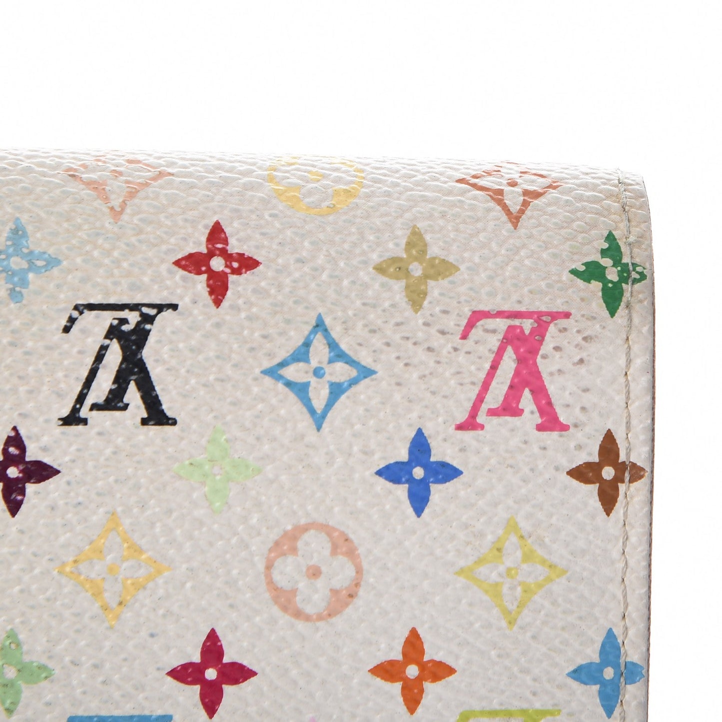 Monogram Multicolor Sarah Wallet White