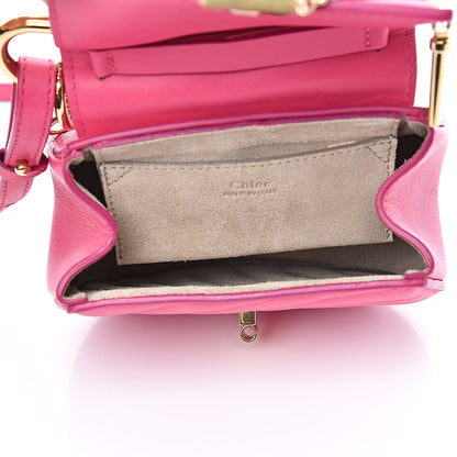 Chloe Calfskin Quilted Nano Drew Bijou Shoulder Bag Fuchsia Rose 6 of 10