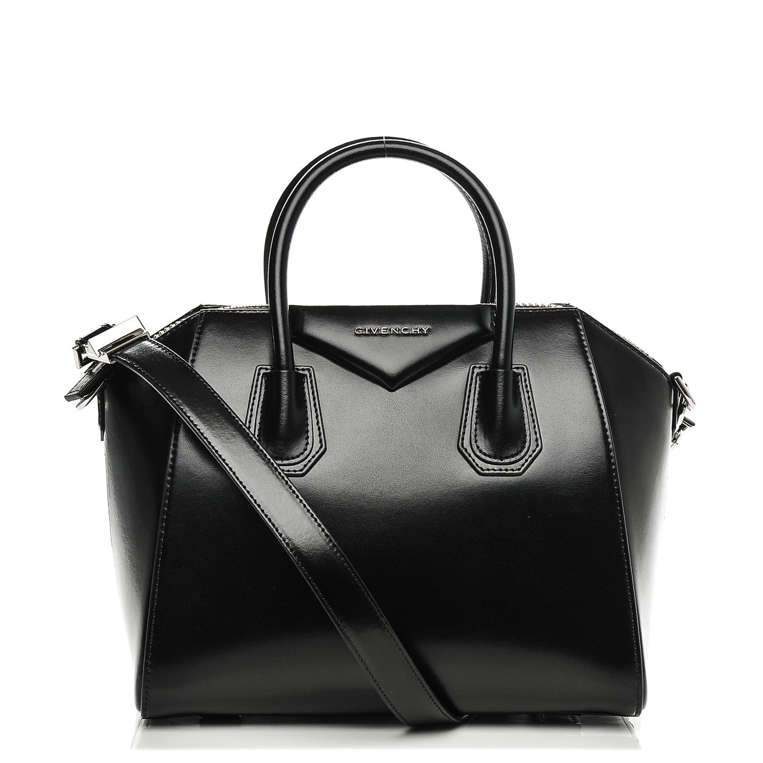 Givenchy Shiny Lord Calfskin Small Antigona Black 1 of 6