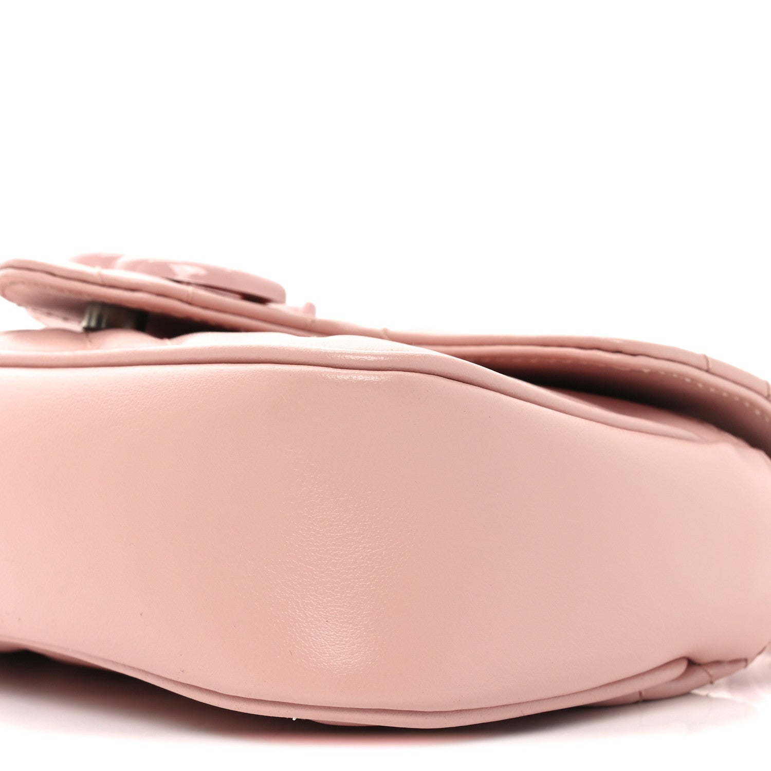 Gucci Calfskin Matelasse Monochrome GG Marmont Chain Belt Bag Perfect Pink 10 of 11
