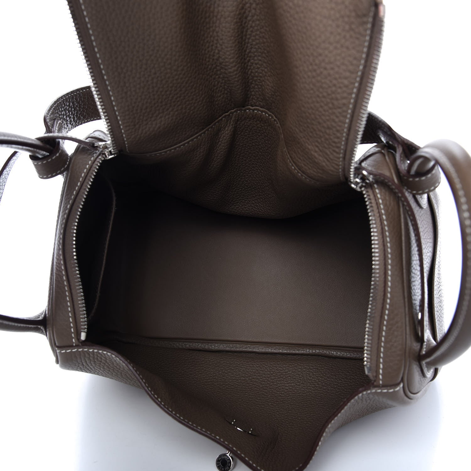 Hermes Taurillon Clemence Lindy 30 Etoupe 5 of 11
