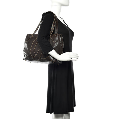 Chanel Caviar CC Stitched Medium Tote Brown 2 of 17
