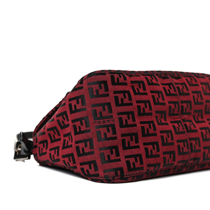 Fendi Zucchino Mini Mama Baguette Black Red 9 of 14