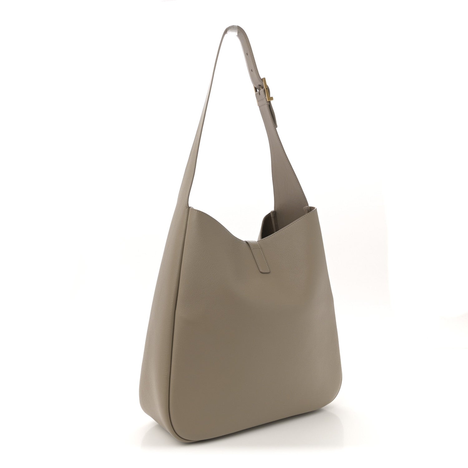 Saint Laurent Supple Calfskin Large Le 5 A 7 Soft Hobo Dusty Grey 3 of 12