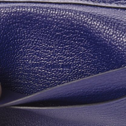 Hermes Chevre Mysore Mini Clic Card Holder Bleu Encre 7 of 8