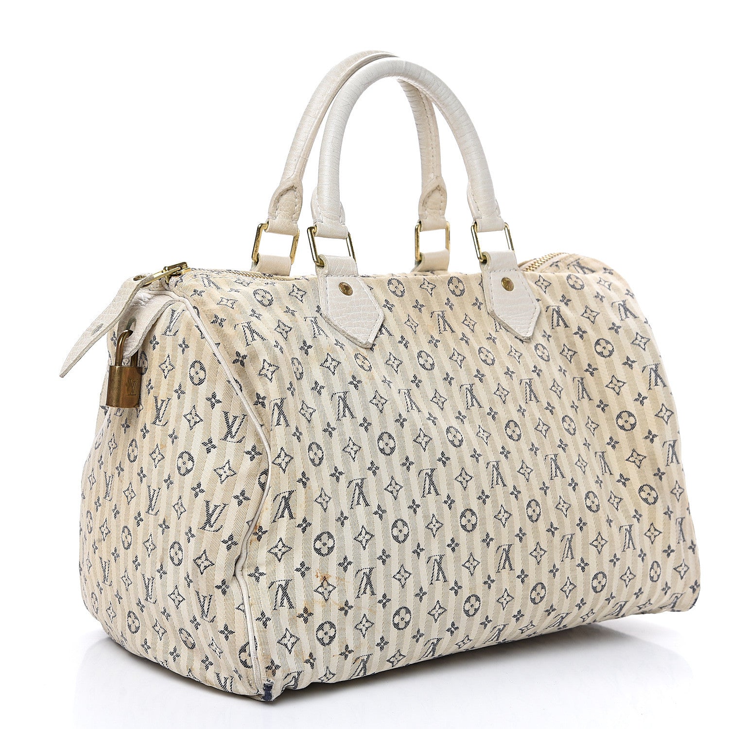 Louis Vuitton Mini Lin Croisette Speedy 30 Blue 2 of 19