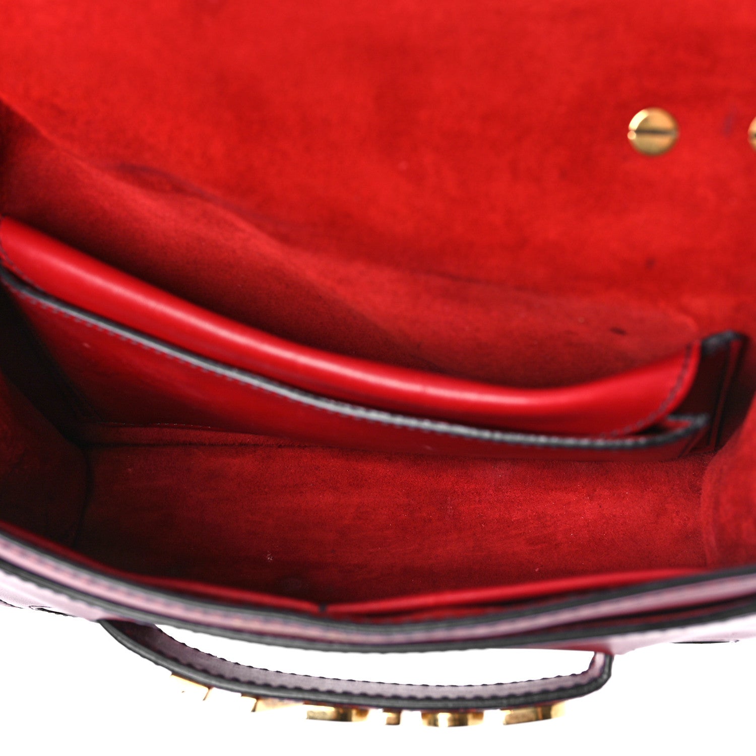 Christian Dior Calfskin J'Adior Chain Flap Bag Red 5 of 16
