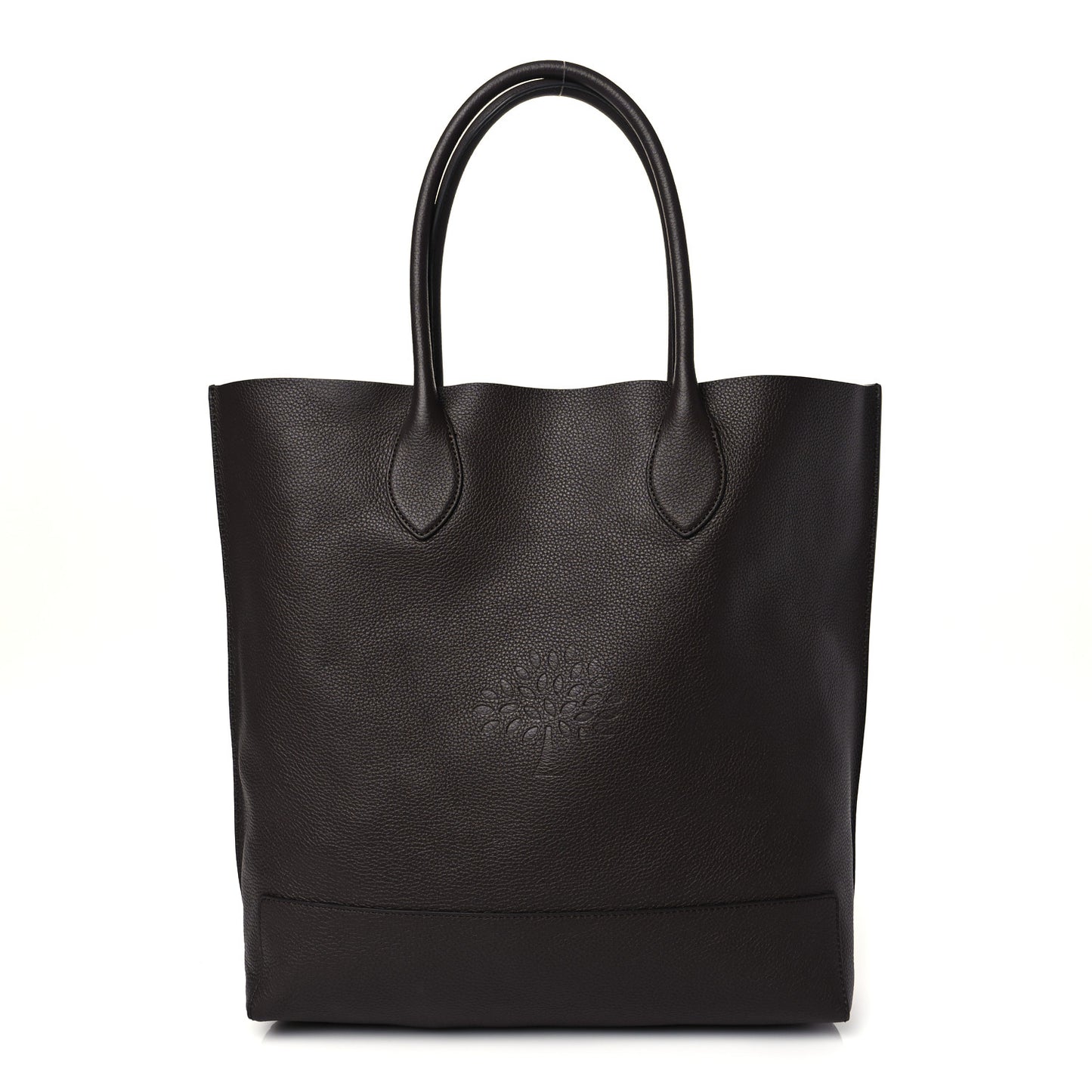 Classic Grain Calfskin Blossom Tote Oxblood