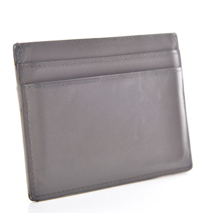 Saint Laurent Calfskin Credit Card Case Fog 2 of 12