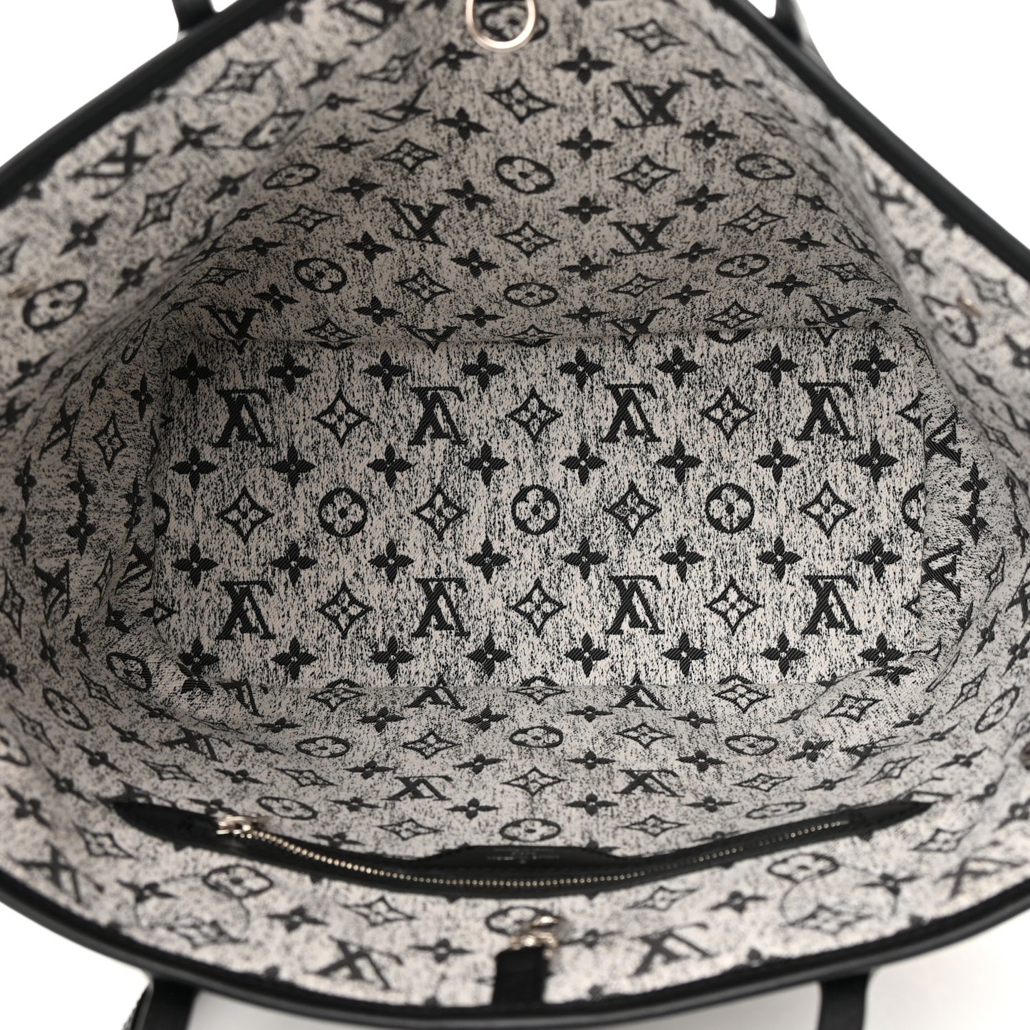 Denim Monogram Jacquard Neverfull MM Grey