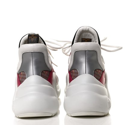Louis Vuitton Calfskin Nylon LV Pop Archlight Sneaker 38.5 Rose 6 of 13