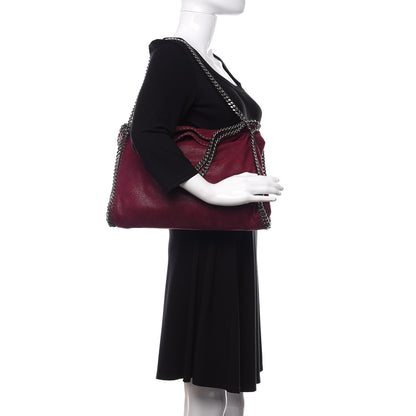 Stella McCartney Shaggy Deer Falabella Fold Over Tote Burgundy 2 of 11