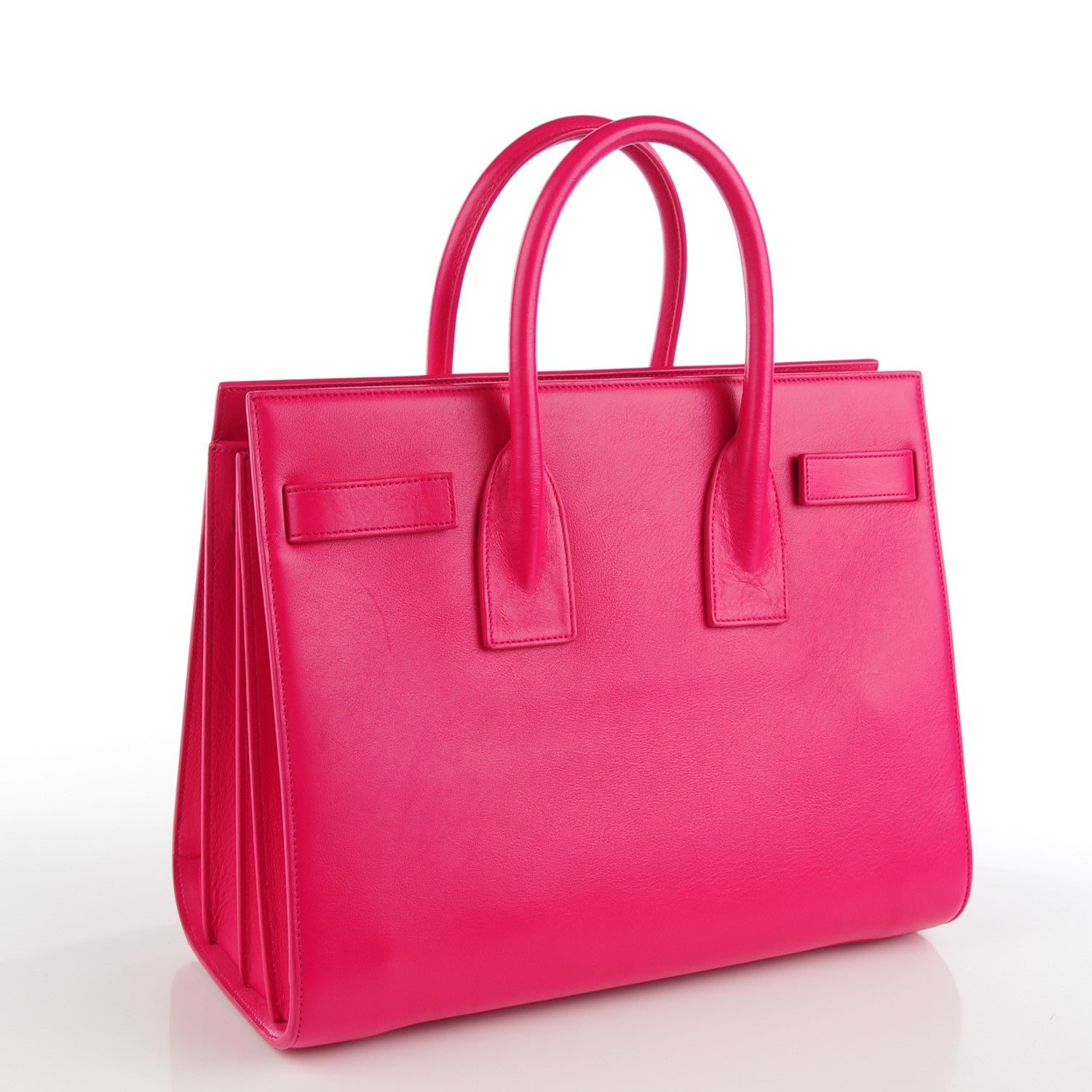 Saint Laurent Calfskin Small Sac De Jour Bubblegum 3 of 7