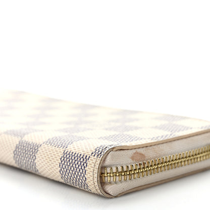 Louis Vuitton Damier Azur Clemence Wallet Rose Ballerine 8 of 10