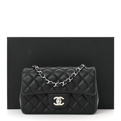Chanel Lambskin Quilted Mini Rectangular Flap Black 11 of 11