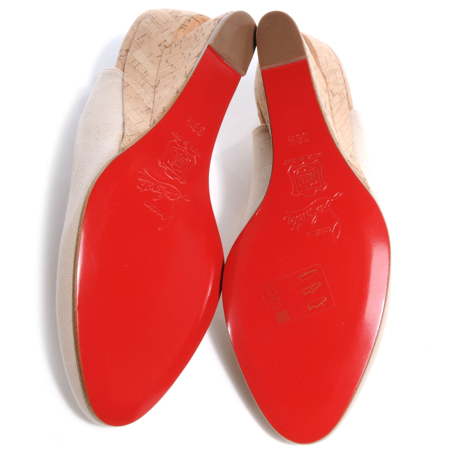 Canvas Bebe Fusee 65 Cork Wedges 38.5