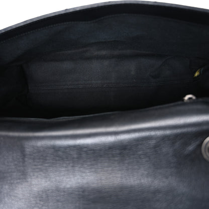 Chanel Metallic Goatskin Large City Rock Flap Black 5 of 10