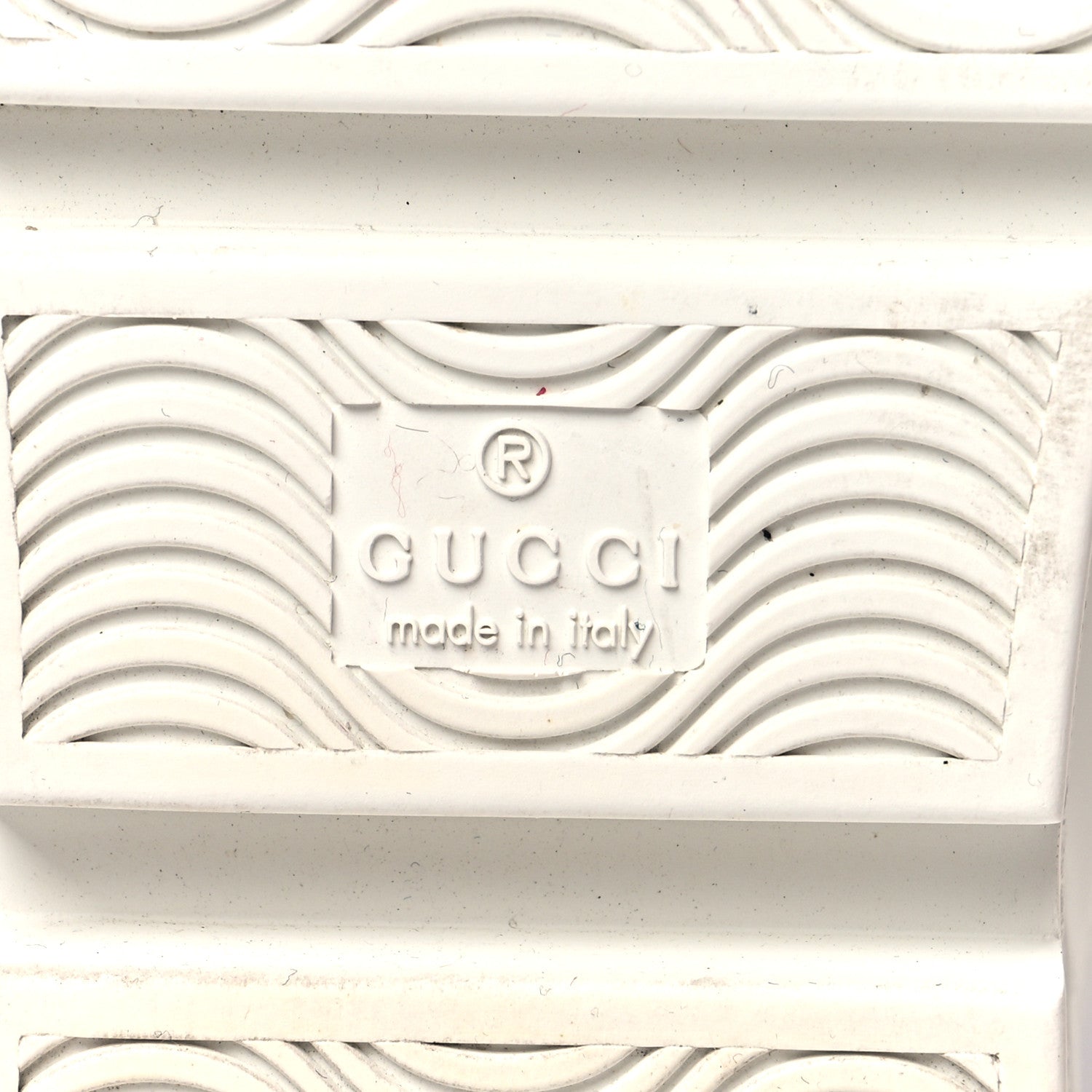 Gucci Calfskin Web Bee Embroidered Womens Ace Platform Sneakers 36 White 9 of 11