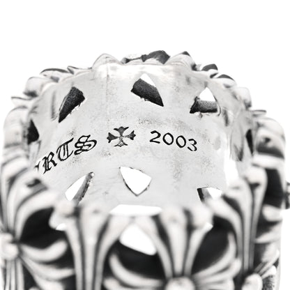 Chrome Hearts Sterling Silver Cemetery Cross Ring 61 9.5 6 of 6