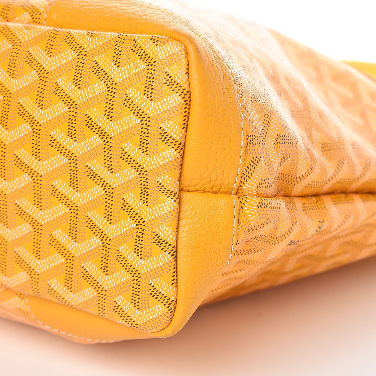 Goyard Goyardine Grenadines Hobo Yellow 9 of 13
