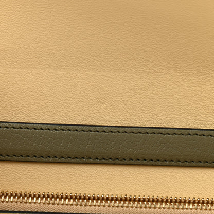 Celine Goatskin Classic Box Medium Flap Bag Army Green 14 of 15