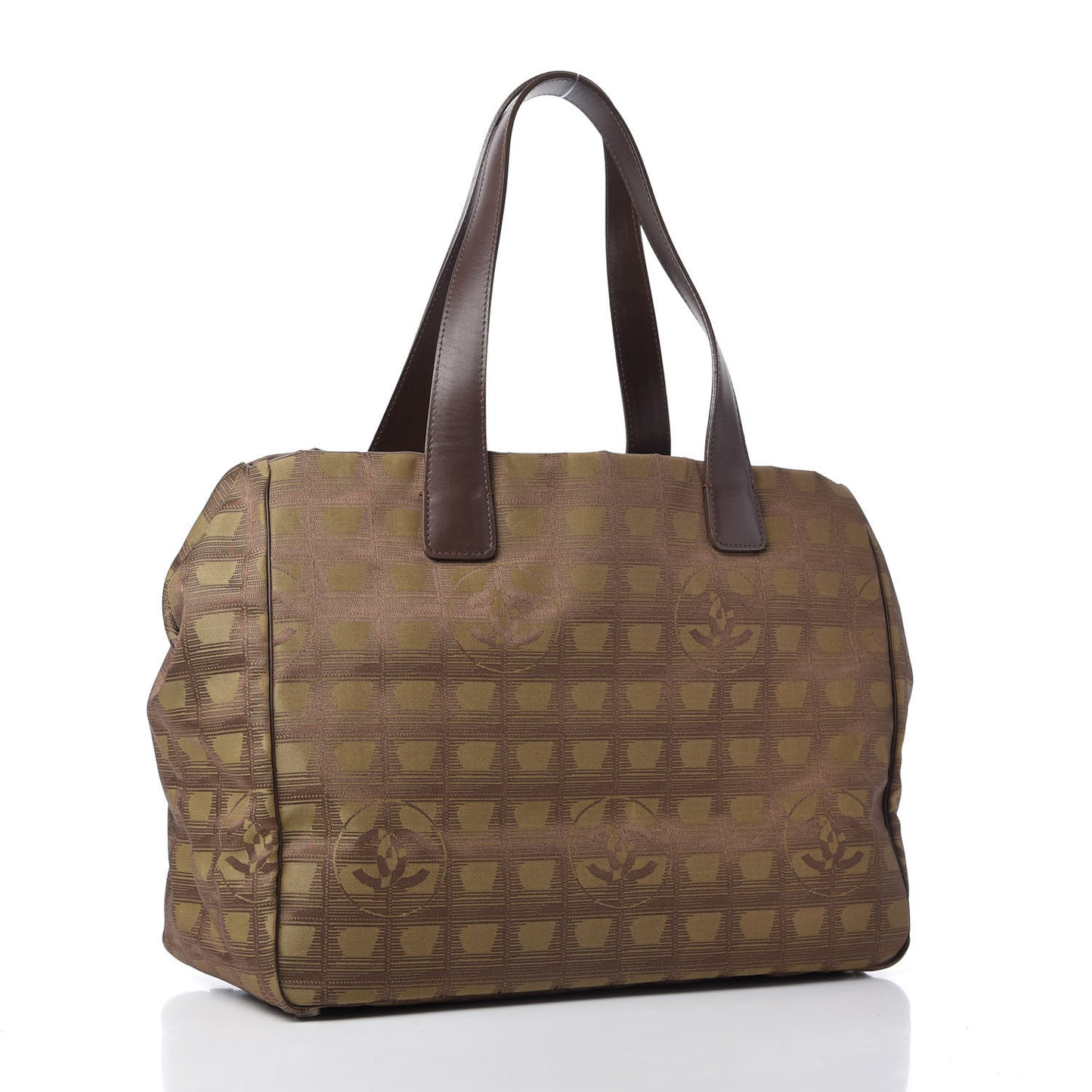 Nylon Medium Travel Tote Khaki