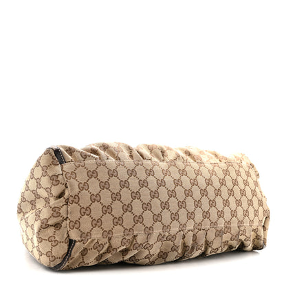 Gucci Monogram Large D Gold Hobo Dark Brown 4 of 17