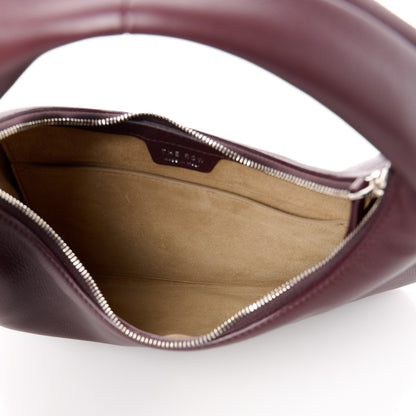 The Row Grained Calfskin Small Everyday Shoulder Bag Eggplant 5 of 9