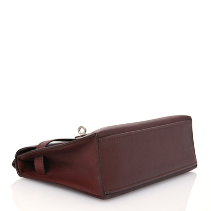Hermes Evergrain Kelly Pochette Clutch Havane 3 of 14