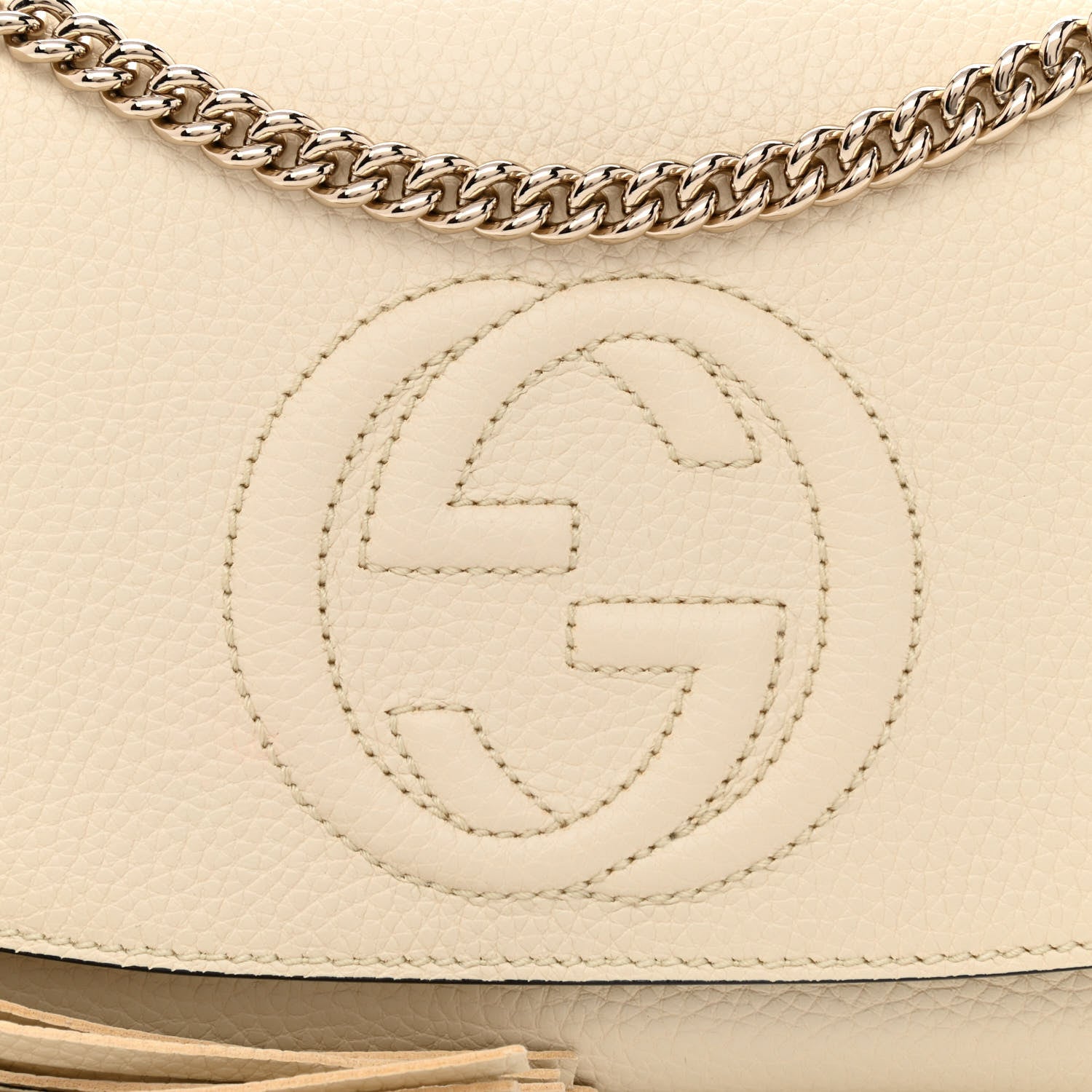 Gucci Cellarius Calfskin Medium Soho Flap Crossbody Ivoire 8 of 10