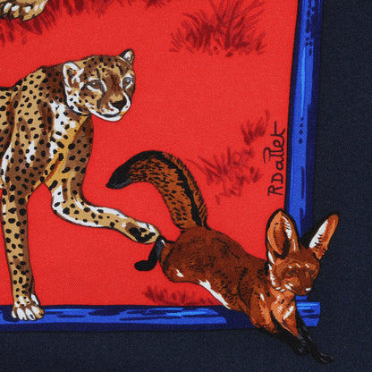 Hermes Silk Tendresse Feline Scarf 90 8 of 10