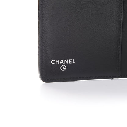 Chanel Patent Calfskin Quilted Yen Wallet Black 5 of 10