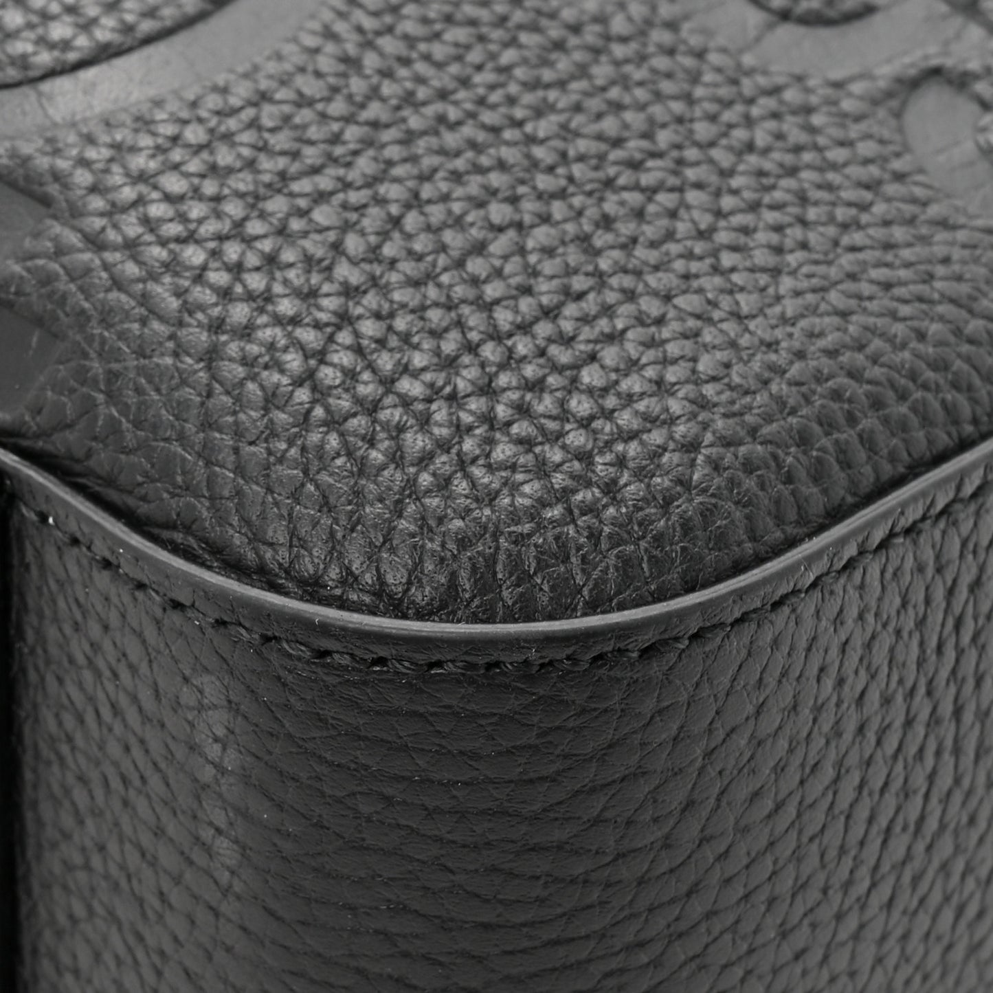 Piuma Calfskin Jumbo GG Embossed Briefcase Black