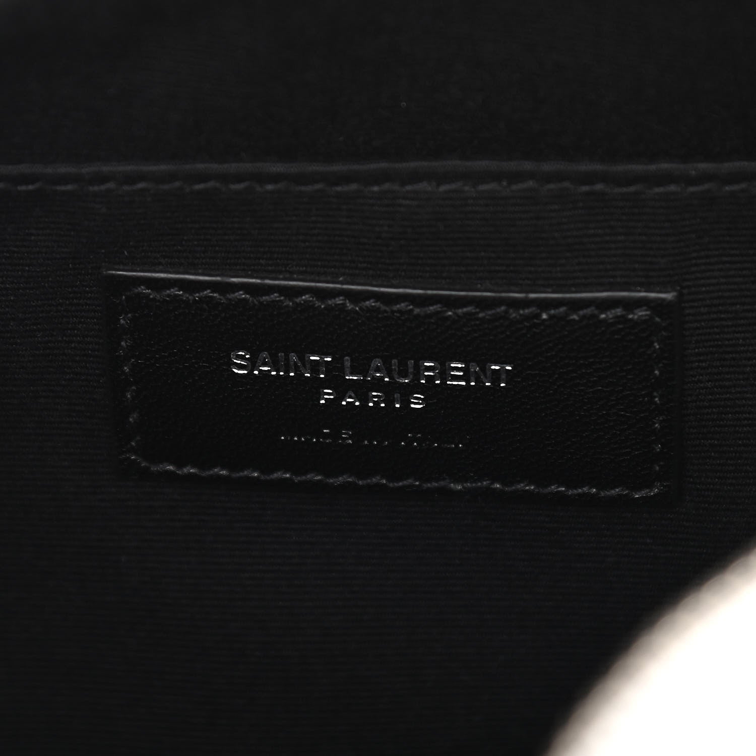 Saint Laurent Metallic Calfskin Monogram Small Lou Camera Bag Silver 5 of 11