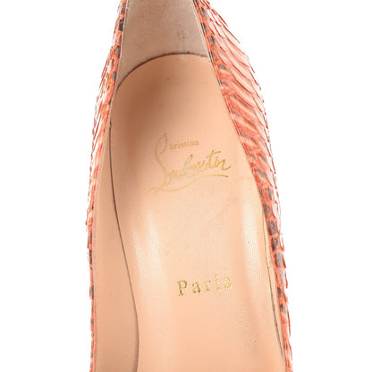 Christian Louboutin Python So Kate 120 Pumps 39.5 Orange 10 of 20
