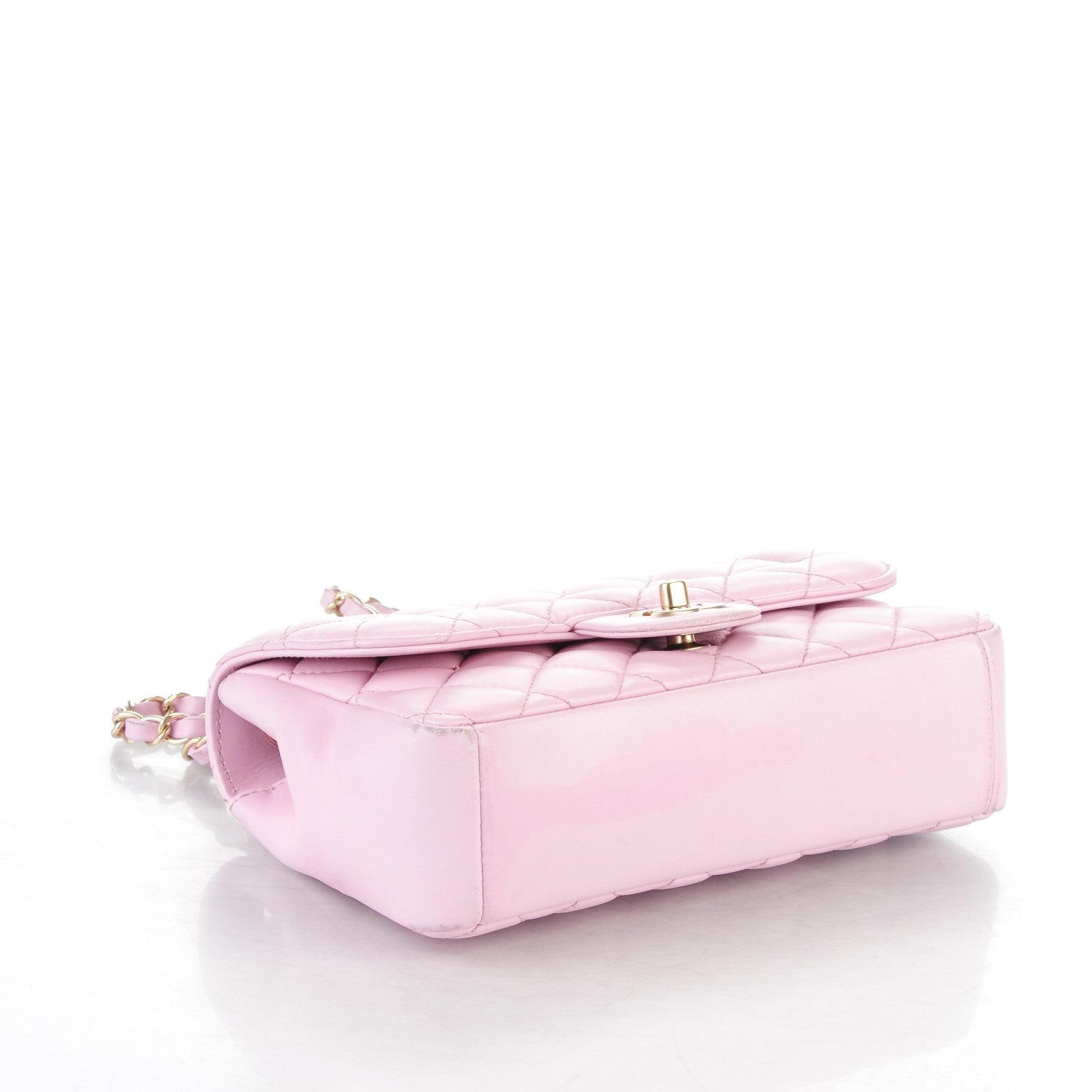 Chanel Lambskin Quilted Mini Mademoiselle Chic Flap Pink 4 of 12