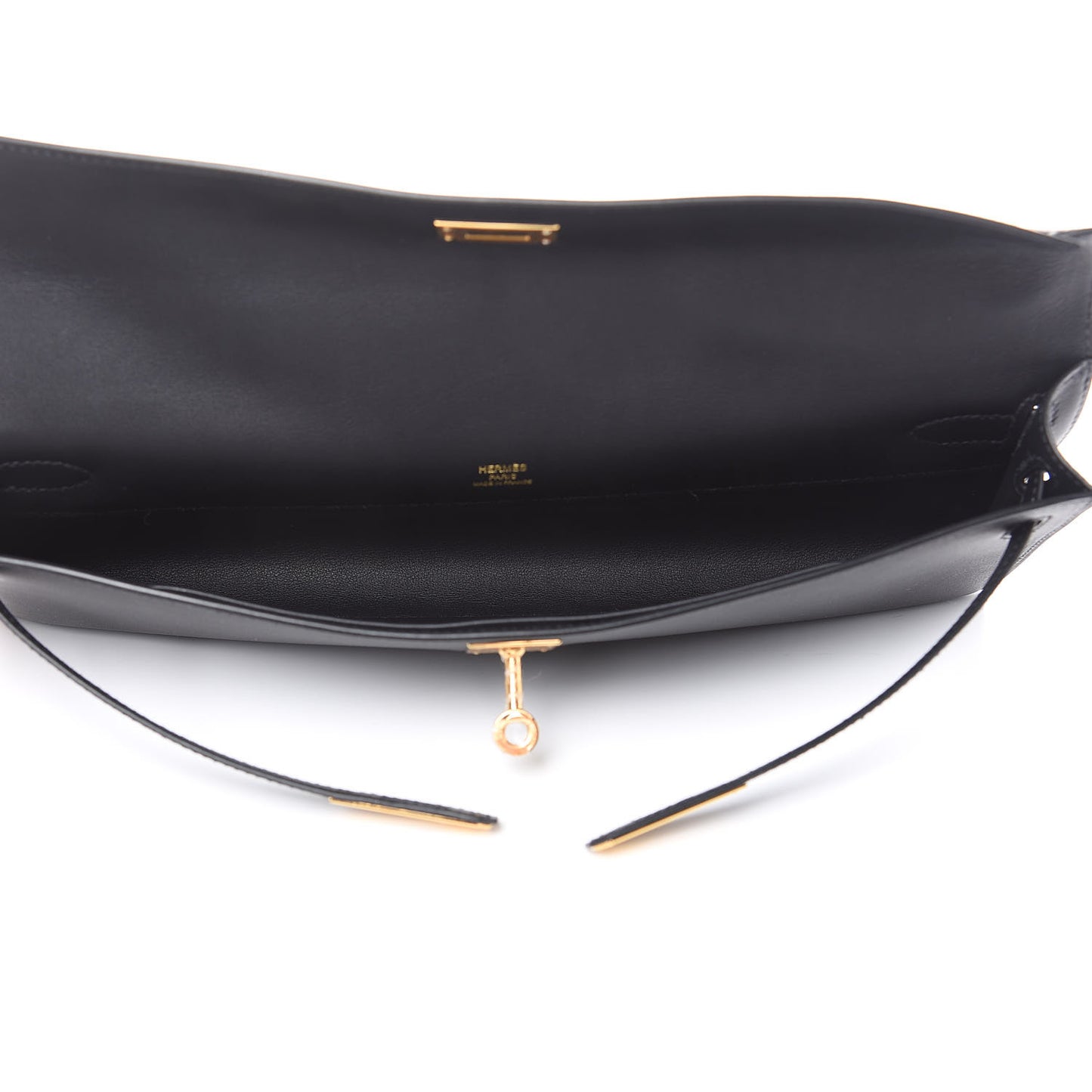 Swift Kelly Cut Clutch Pochette Black