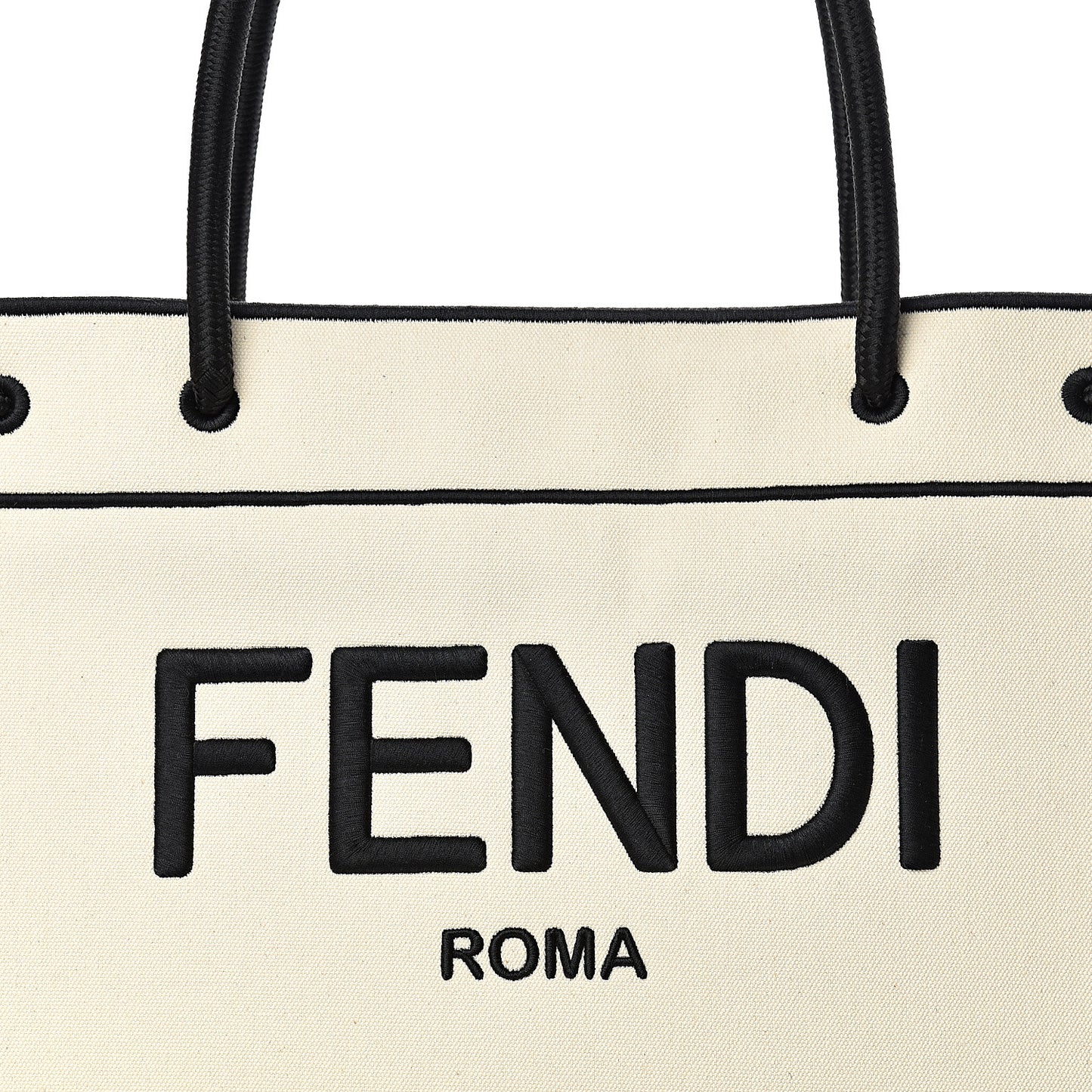 Canvas Logo Large Shopping Tote Grezzo Black