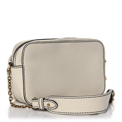 Christian Dior Grained Calfskin J'Adior Camera Case Clutch With Chain White 3 of 20