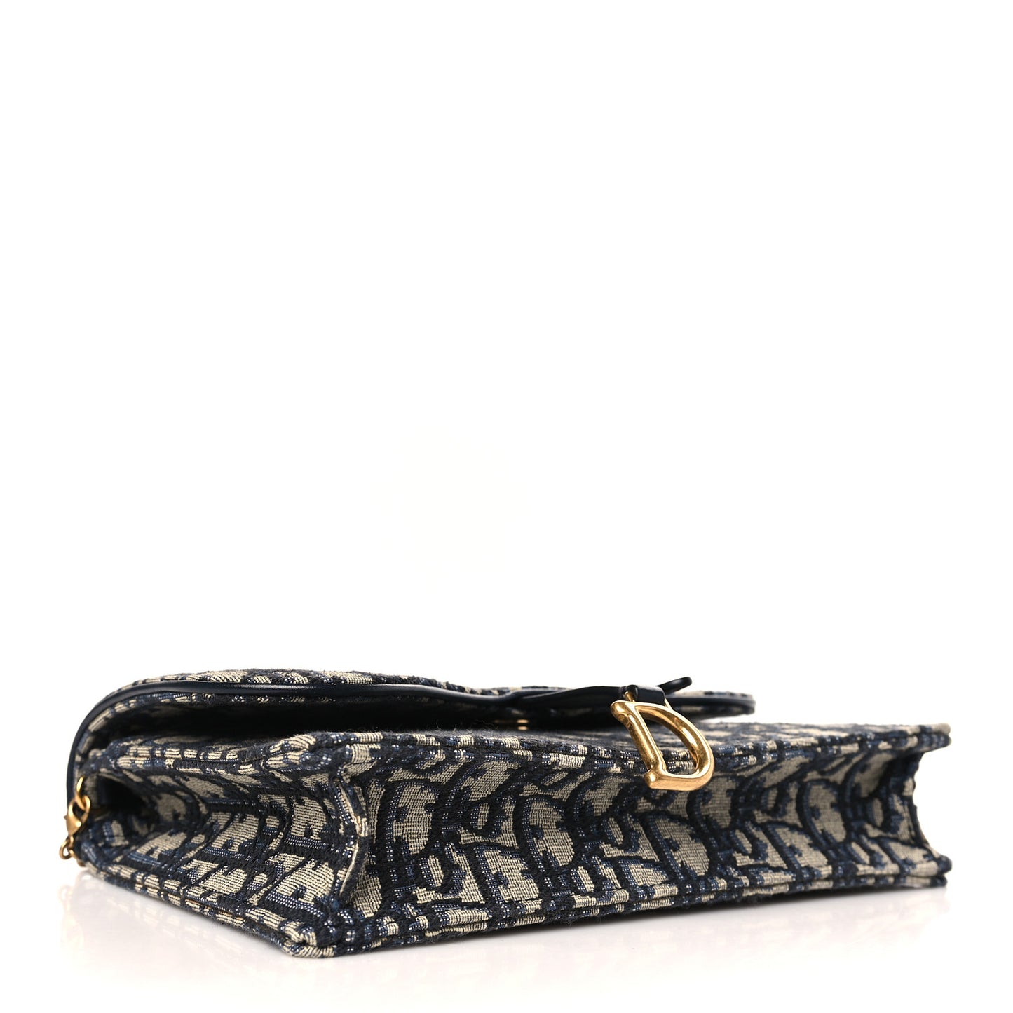 Oblique Saddle Chain Pouch Blue