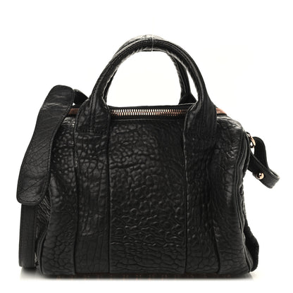 Alexander Wang Pebbled Lambskin Rocco Black Rose Gold Hardware 1 of 9
