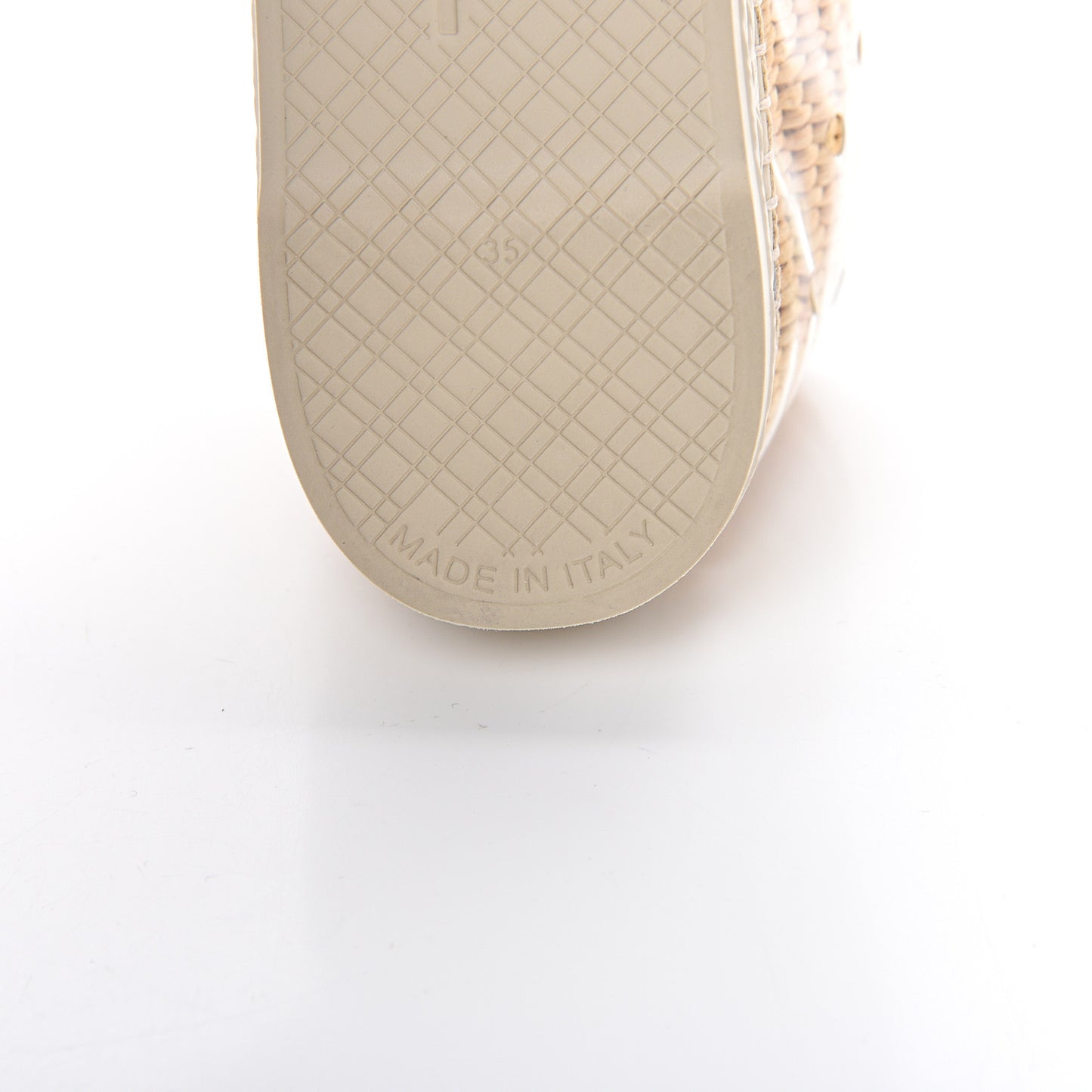 PVC Raffia CC Espadrilles 35 Beige