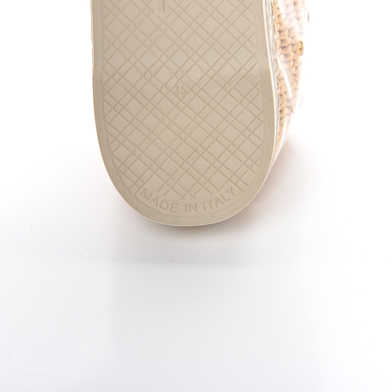 Chanel PVC Raffia CC Espadrilles 35 Beige 8 of 11