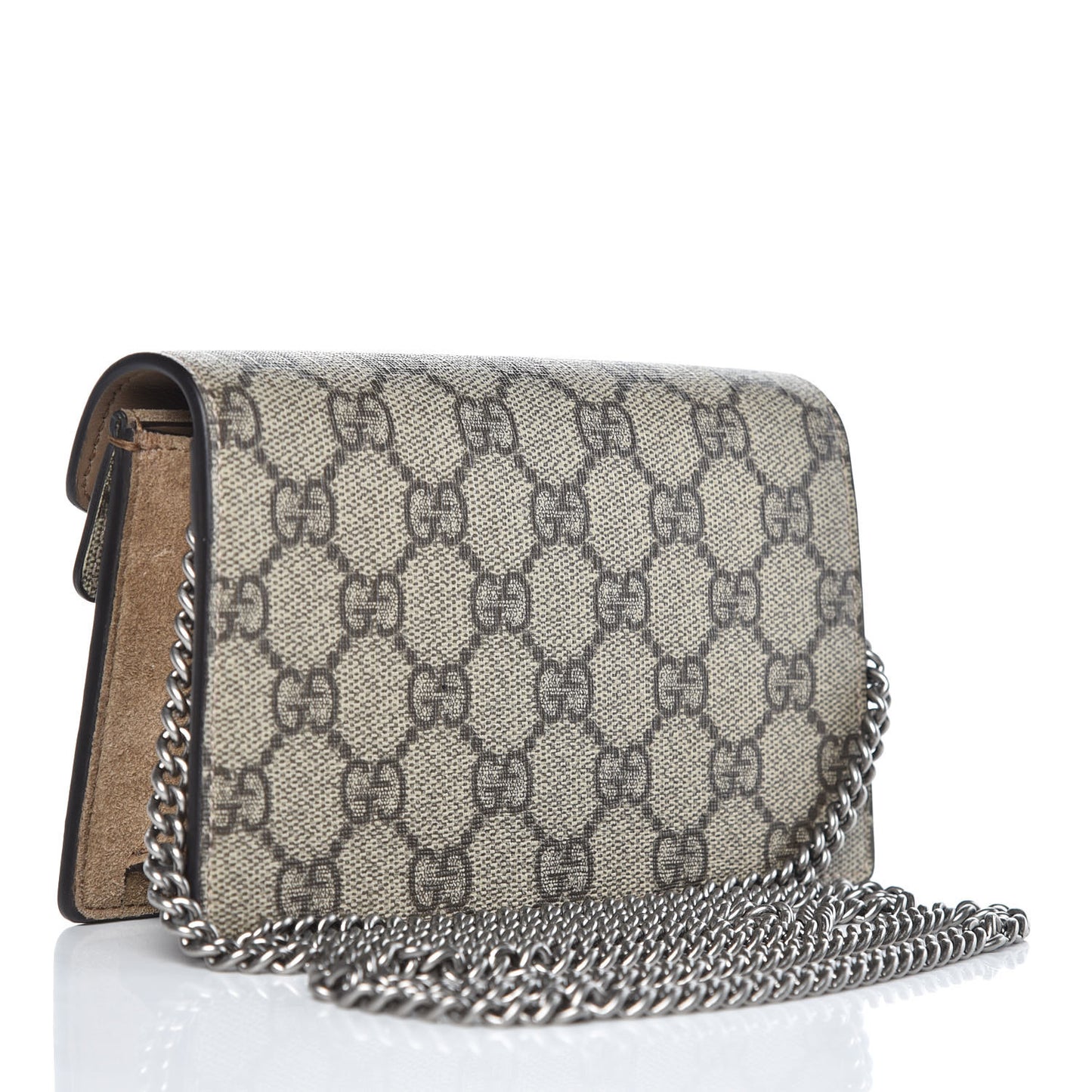 GG Supreme Monogram Super Mini Dionysus Shoulder Bag Taupe