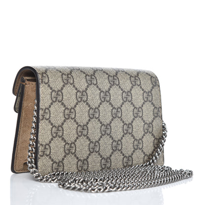 Gucci GG Supreme Monogram Super Mini Dionysus Shoulder Bag Taupe 3 of 9
