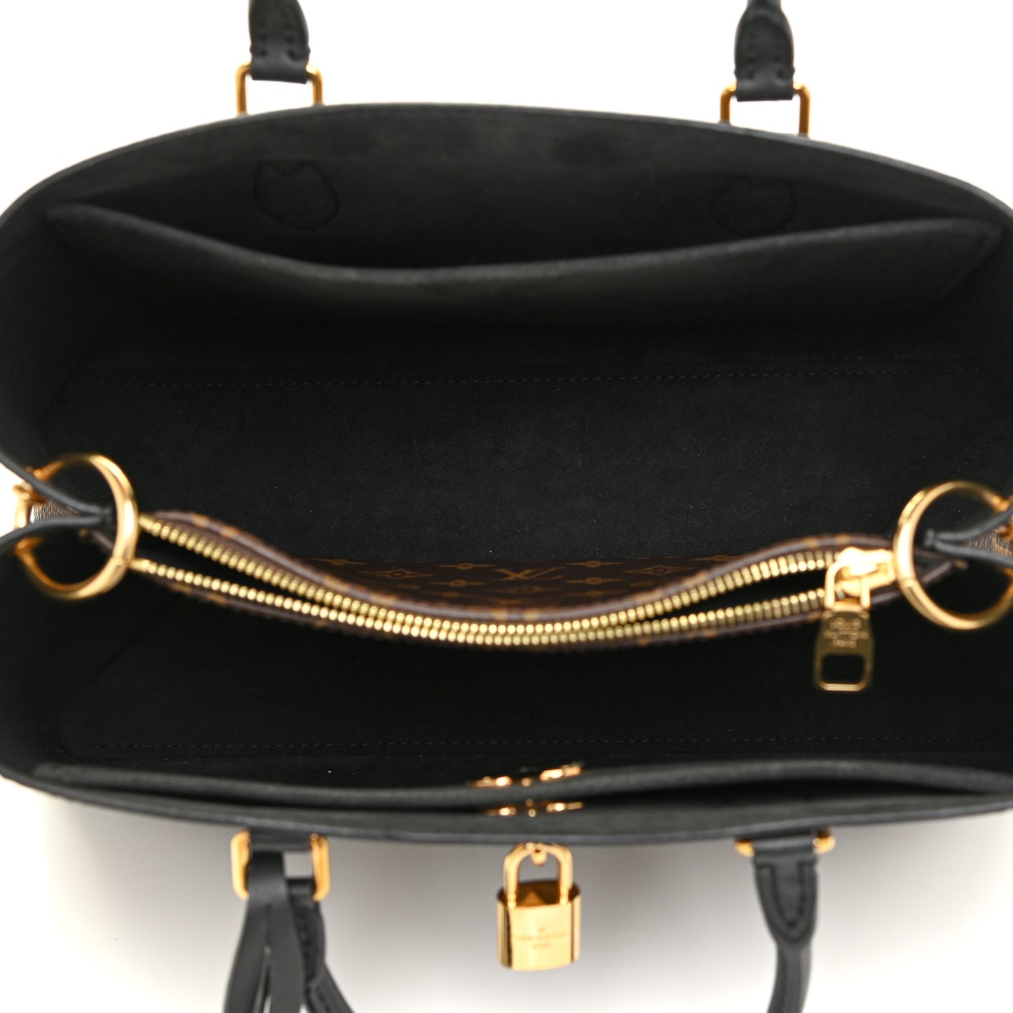 Monogram Flower Tote Black