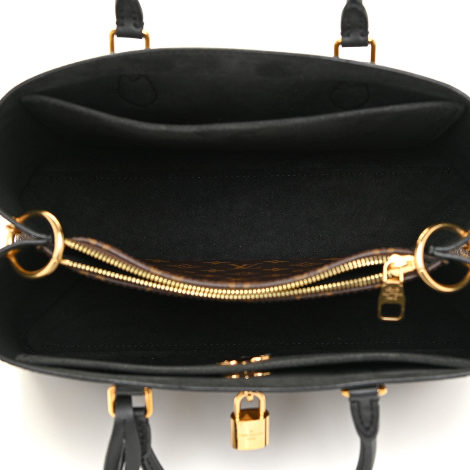 Louis Vuitton Monogram Flower Tote Black 5 of 9