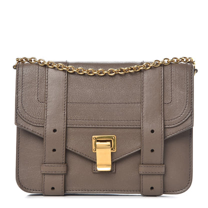 Proenza Schouler Lambskin PS1 Large Chain Wallet Smoke 1 of 9