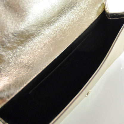 Saint Laurent Leather Belle de Jour Clutch Gold 4 of 6